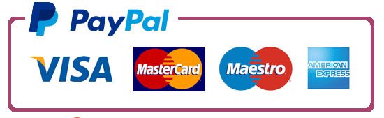 Sichere Zahlung mit Paypal oder Kreditkarte 
